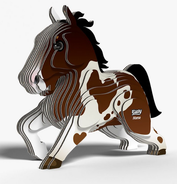 Układanka Puzzle 3D Koń - zestaw kreatywny dla dzieci 6+, Eugy