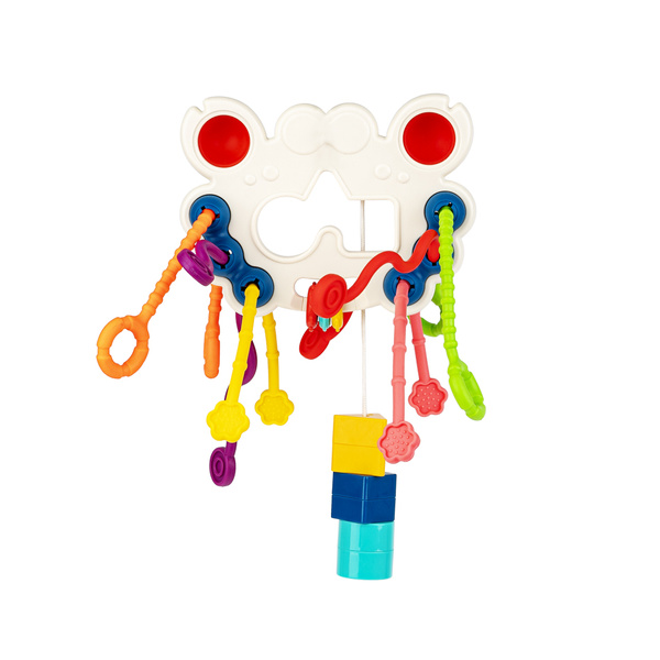 Zabawki sensoryczne - Motyl Kolorowe Linki, dla dzieci, 18 m+, Tuli Fun, Dumel