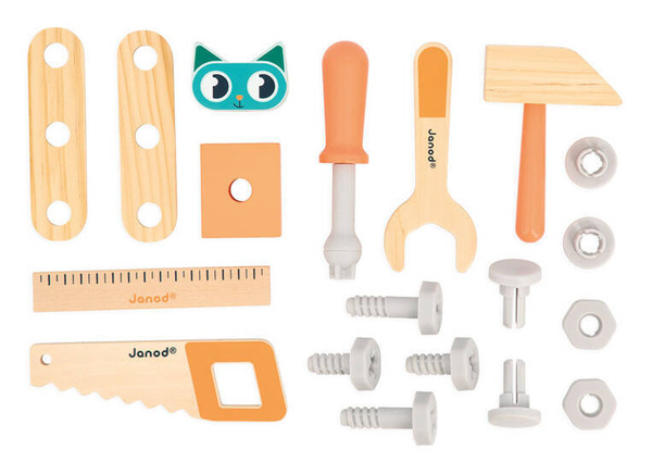 Samochód - Ciężarówka do składania do ciągnięcia Brico Kids 2 lata+, Janod