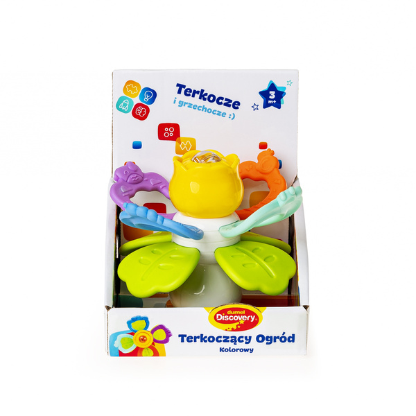 Zabawka sensoryczna - Terkoczący Ogród, dla dzieci, 3 m+, Dumel
