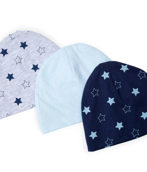 Sinsay Czapka chłopięca 3-pak w gwiazdki oraz gładka