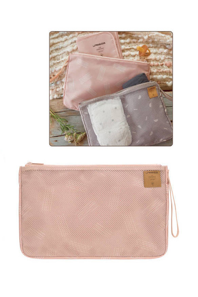 Casual Label Organizer podróżny z matą do przewijania Soft Stripes rose, Lassig