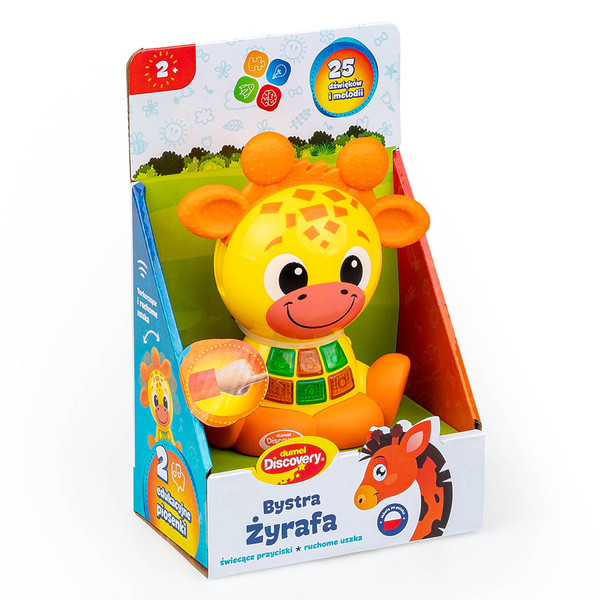 Zabawki interaktywne / edukacyjne - Bystra Żyrafa dla dzieci 2 lata+. Dumel