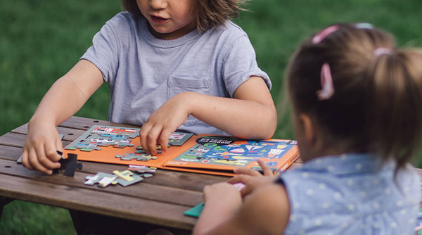 Puzzle magnetyczne 2w1 Środki transportu 20 elementów 4+, Mudpuppy