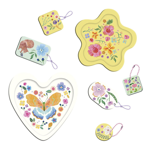 Zestaw kreatywny Formy i odlewy Ogród kwiatowy, dla dzieci 7 lat+, Janod