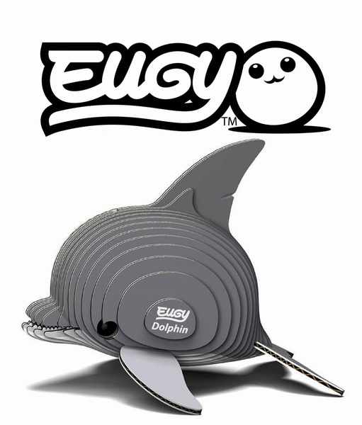 Układanka Puzzle 3D Delfin - zestaw kreatywny dla dzieci 6 lat+, Eugy