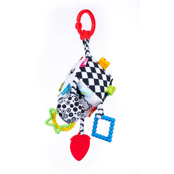 Zawieszka do wózka łóżeczka Kostka Sensory, Balibazoo