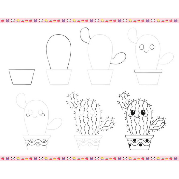 Zestaw kreatywny Rysowanie krok po kroku Modele kawaii dla dzieci 6+, Janod