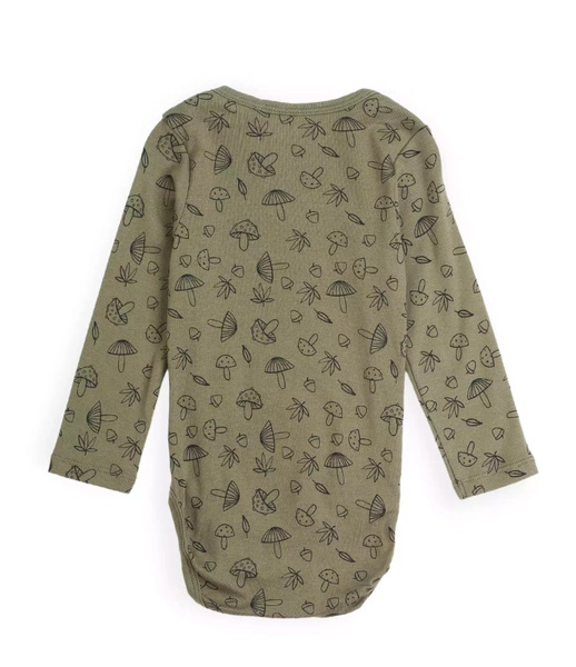 Sinsay Body chłopięce z leśnym wzorem, z długim rękawem
