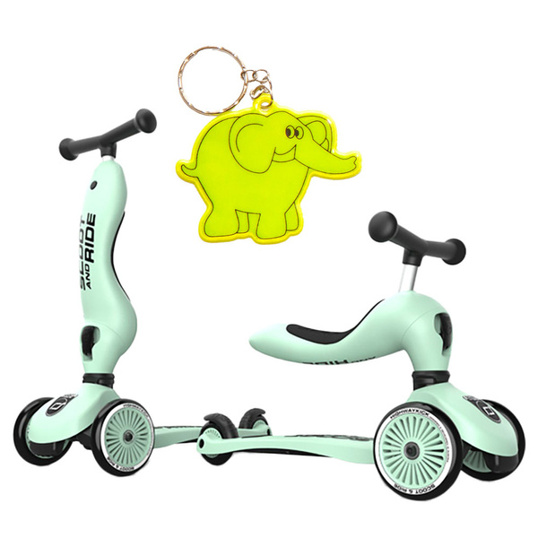 Scoot and Ride HK1 2w1 jeździk i hulajnoga dla dzieci 1-5 lat, kolor: Kiwi