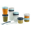 Zestaw słoiczków Clip 12 szt. (2x90ml, 4x150ml, 6x250ml) + 2 łyżeczki Storm, Beaba