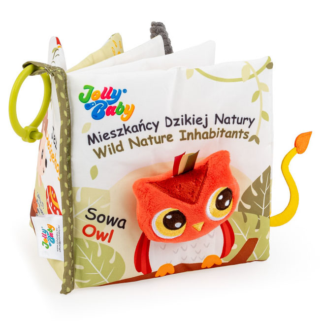 Książeczka sensoryczna Mieszkańcy Dzikiej Natury Jolly Baby 0m+
