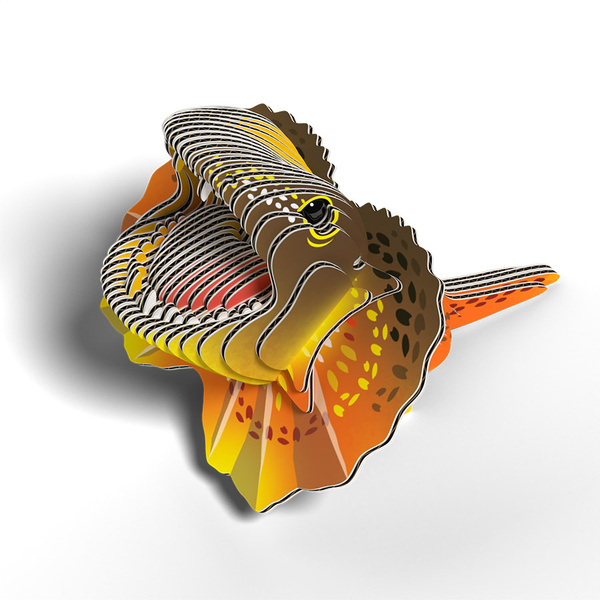 Puzzle 3D Układanka Jaszczurka Agama Kołnierzasta - zestaw kreatywny dla dzieci 6 lat+, Eugy