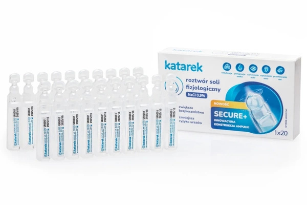 Zestaw Electrino Secure+: Elektryczny aspirator kataru HelpMedi Electrino oraz sól fizjologiczna Katarek Secure+