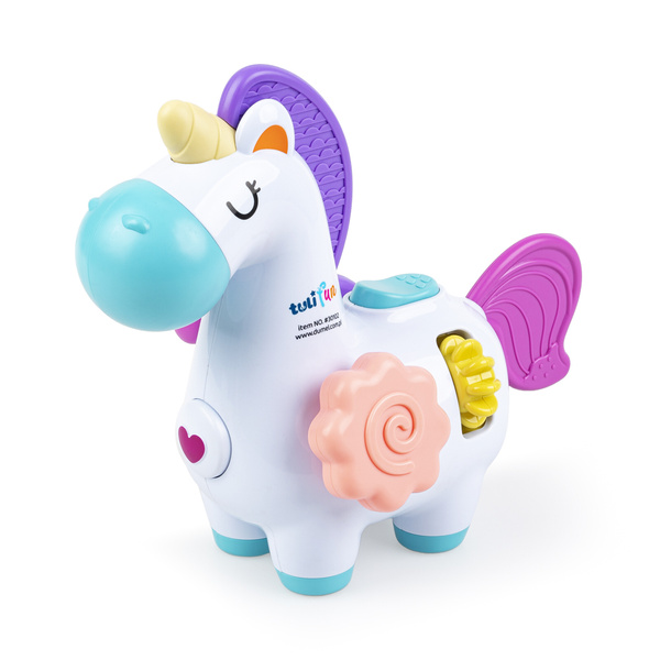 Zabawki sensoryczne - Wesoły Jednorożec, zabawki dla dzieci 6 m+, Tuli Fun