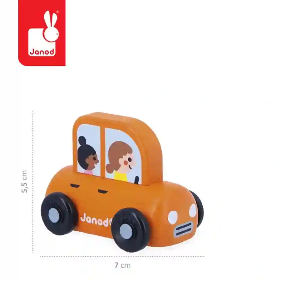 Janod samochód rodzinny Cross Roads zabawka edukacyjna