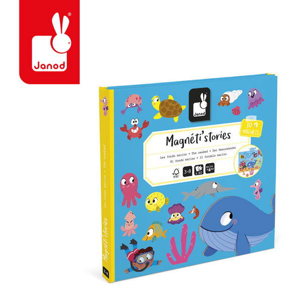 Magnetyczna układanka Podwodny świat Magneti'stories 3 lata+, Janod