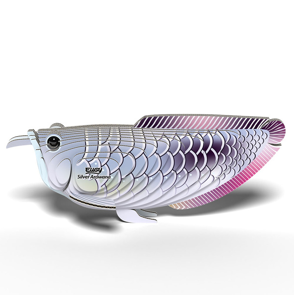 Arowana srebrna Eugy. Eko Układanka 3D