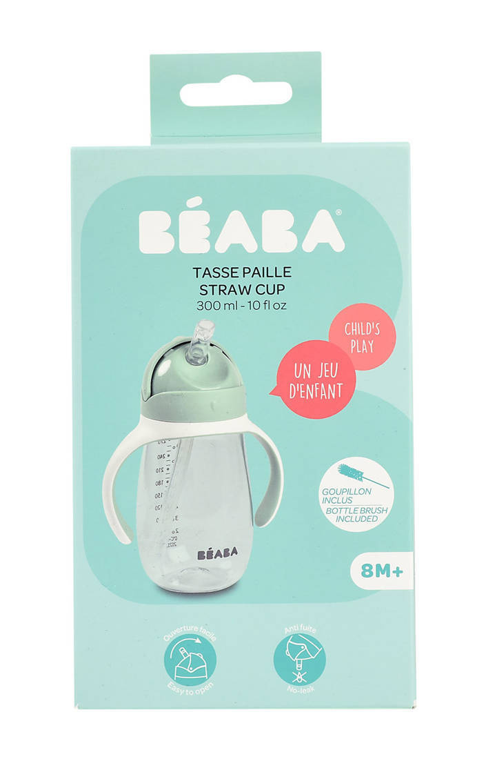 Butelka niekapek Beaba Sage Green 300 ml - kubek dla dzieci