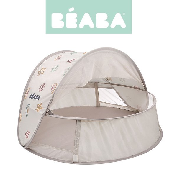 Namiot plażowy 100 cm średnicy, z moskitierą i pokrowcem Breezynest UV, Beaba