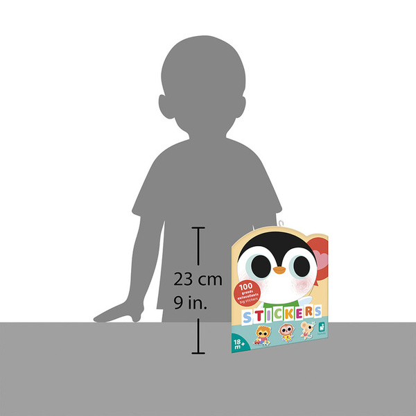 Zestaw kreatywny - książeczka z naklejkami Małe zwierzęta, 18 m+, Janod