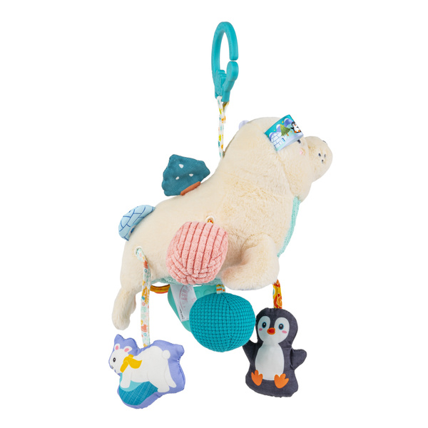 Zawieszka do wózka łóżeczka z gryzakiem Foka Sonia dla dzieci 0 m+, Balibazoo