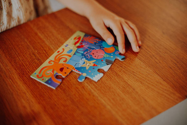 Puzzle-kartka z życzeniami Rekin 12 elementów 3+, Mudpuppy