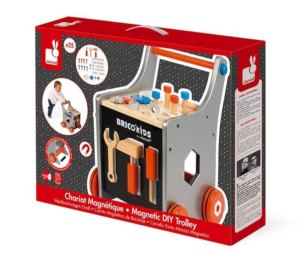 Wózek warsztat magnetyczny z narzędziami Brico ‘Kids, Janod