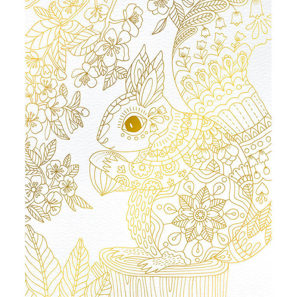 Zestaw kreatywny Złote kontury Ogród 6+, Janod