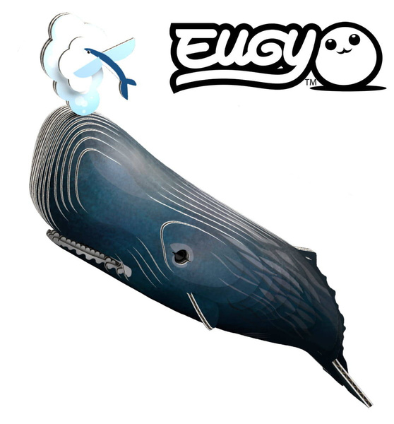 Puzzle 3D Układanka Wieloryb Kaszalot - zestaw kreatywny dla dzieci, 6 lat+, Eugy