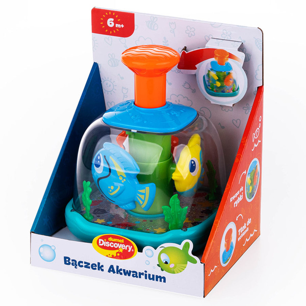 Bączek akwarium, wirujące rybki, dla dzieci 6 m+, Dumel