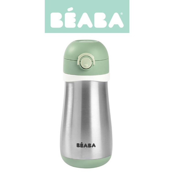 Bidon termiczny termobutelka 350 ml Sage green, Beaba
