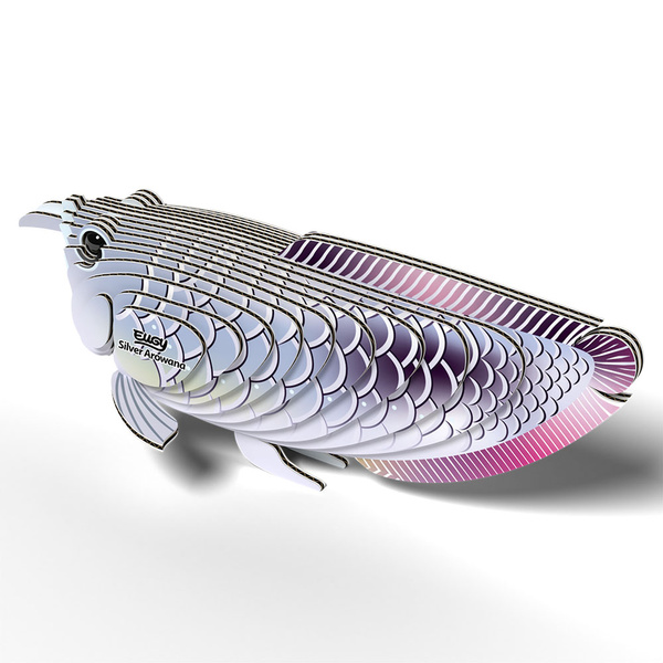 Arowana srebrna Eugy. Eko Układanka 3D