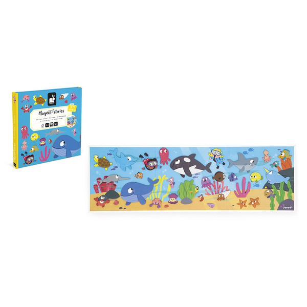 Magnetyczna układanka Podwodny świat Magneti'stories 3 lata+, Janod