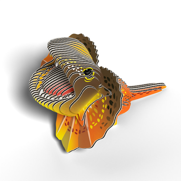 Puzzle 3D Układanka Jaszczurka Agama Kołnierzasta - zestaw kreatywny dla dzieci 6 lat+, Eugy