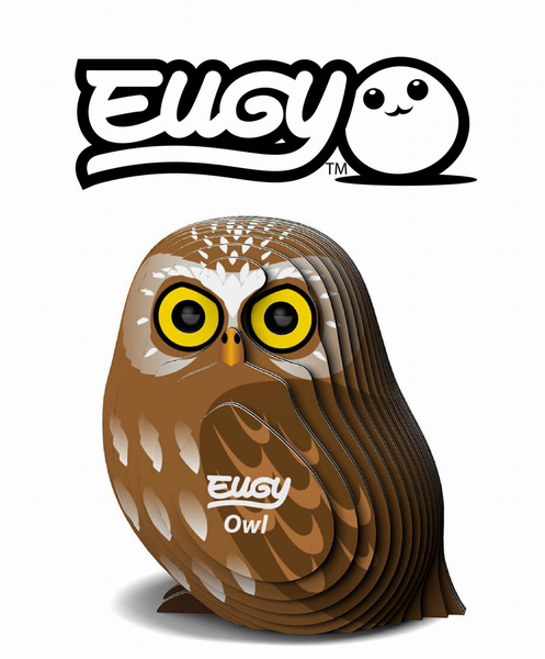 Układanka Puzzle 3D Sowa - zestaw kreatywny dla dzieci 6 lat+, Eugy