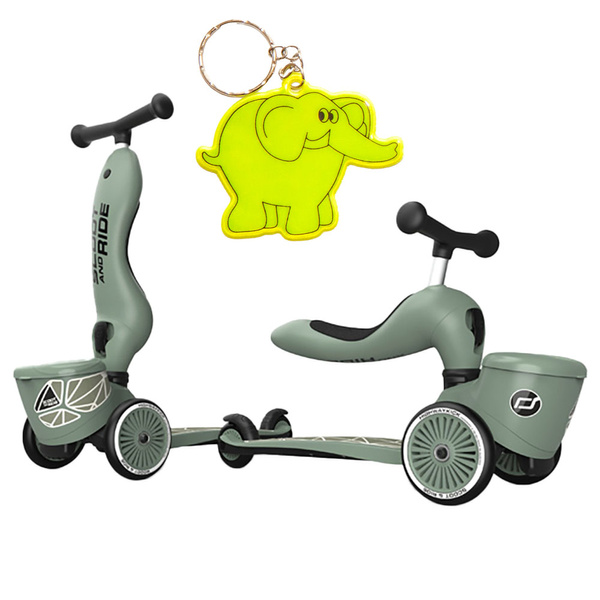 Scoot and Ride HK1 Lifestyle 2w1 jeździk i hulajnoga dla dzieci 1-5 lat, kolor: Green Lines