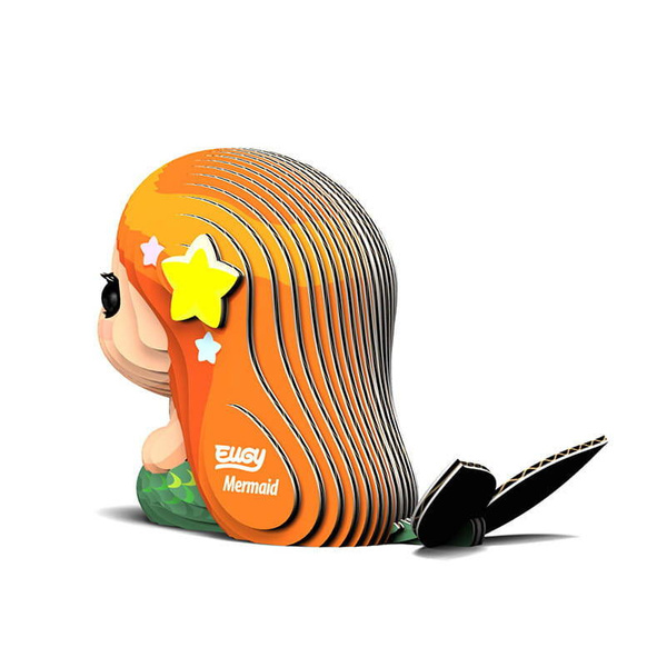 Układanka Puzzle 3D Syrenka - zestaw kreatywny dla dzieci 6 lat+, Eugy