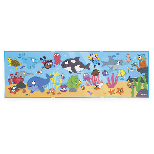 Magnetyczna układanka Podwodny świat Magneti'stories 3 lata+, Janod