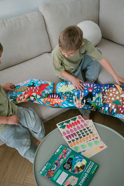 Zestaw do wyklejania Naklejki holograficzne 200+ szt., dla dzieci, 4 lata+, Mudpuppy