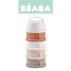 Pojemniki na mleko w proszku 4 komory (4x110ml) cotton white/terracotta 0 m+, Beaba