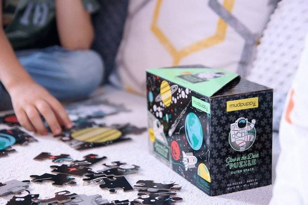 Puzzle świecące w ciemności Kosmos 100 elementów 5+, Mudpuppy