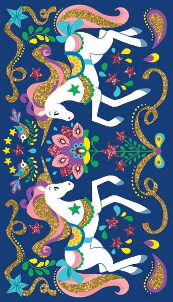 Zestaw kreatywny Magiczny brokat Jednorożce 7+, Janod