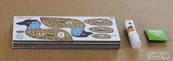 Układanka Puzzle 3D Emu - zestaw kreatywny dla dzieci 6 lat+, Eugy