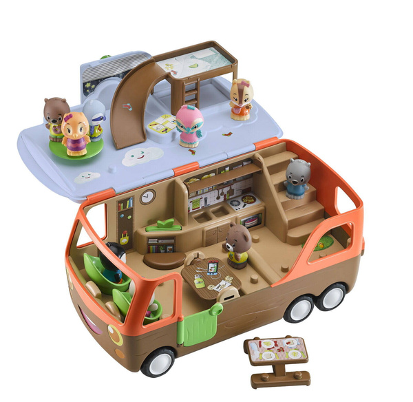 Samochód Auto Kamper, Duży, otwierany dach, przenośny, 18 m+, Klorofil