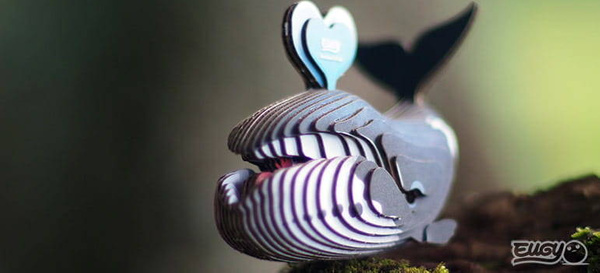 Układanka 3D Wieloryb Grenlandzki, Eugy