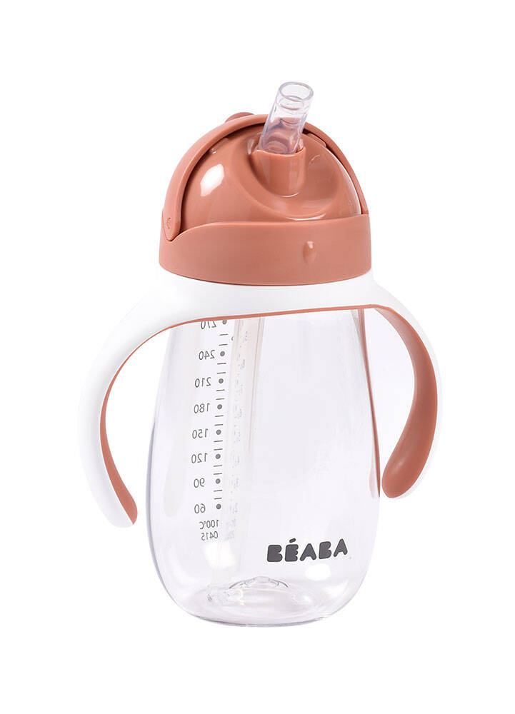 Butelka niekapek Beaba Terracotta 300 ml nauka samodzielności