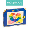 Mudpuppy Pierwsze puzzle drewniane 3D Zakochane lwy 8 elementów 1+