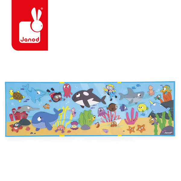Magnetyczna układanka Podwodny świat Magneti'stories 3 lata+, Janod