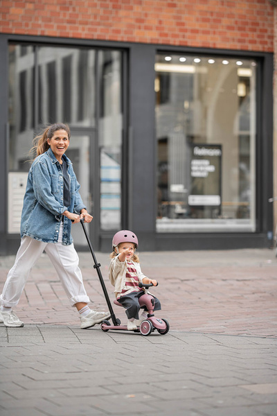 Scoot and Ride HK1 Push and Go 2w1 jeździk i hulajnoga dla dzieci 1-5 lat, kolor: Wildberry